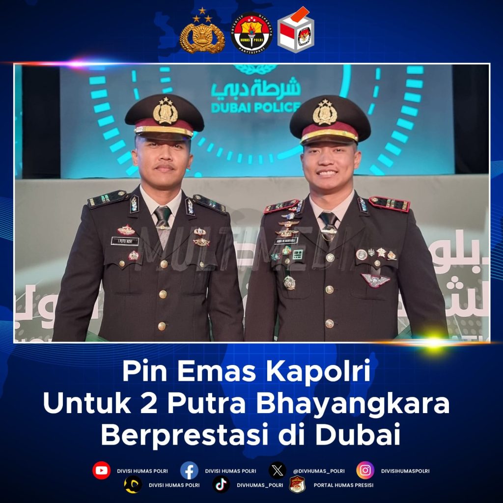 Dua personel Polri berprestasi menerima penghargaan dari Kapolri