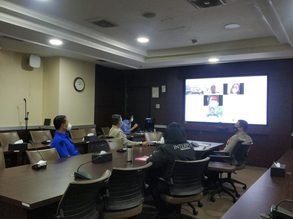 Diskusi Teknis Persiapan Koneksi Jaringan Interpol I-24/7 Di Kementrian Kelautan dan Perikanan (KPP) RI