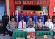 Polres Bantaeng Amankan 9 Tersangka Pencurian Kendaraan Bermotor Dikenakan Pasal 363 dan 289 KUHP.