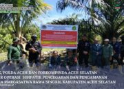 KLHK, POLDA ACEH DAN FORKOMPINDA ACEH SELATAN GELAR OPERASI SIMPATIK PENCEGAHAN DAN PENGAMANAN SUAKA MARGASATWA RAWA SINGKIL KABUPATEN ACEH SELATAN