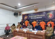 Ditreskrimsus Polda Kalteng Amankan 4 Pelaku Peredaran Video Porno Anak di Bawah Umur