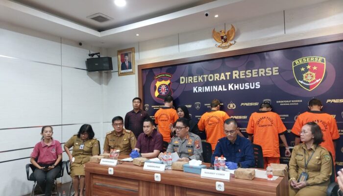 Ditreskrimsus Polda Kalteng Amankan 4 Pelaku Peredaran Video Porno Anak di Bawah Umur