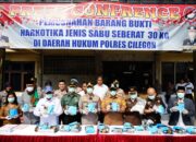 Gak Tanggung-tanggung, Pemusnahan Rp. 30 Miliar Barang Bukti Narkotika jenis Sabu seberat 30 Kg.