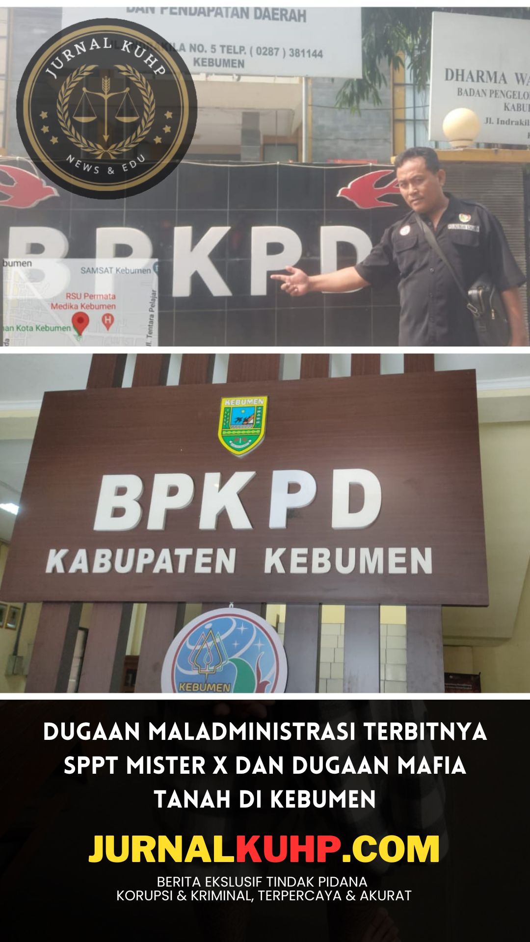 Dugaan Maladministrasi Terbitnya SPPT Mister X Dan Dugaan Mafia Tanah Di Kebumen