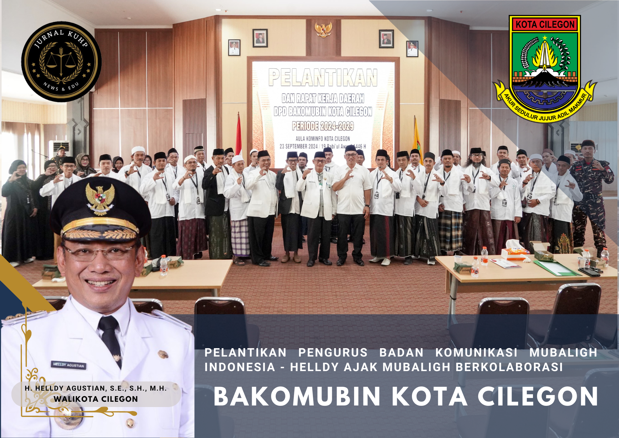 Pelantikan Pengurus Badan Komunikasi Mubaligh Indonesia - Helldy Ajak Mubaligh Berkolaborasi