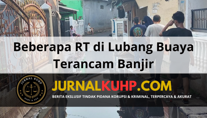 Beberapa RT di Lubang Buaya Terancam Banjir