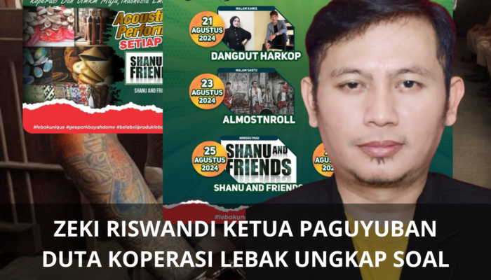 Zeki Riswandi Ketua Paguyuban Duta Koperasi Lebak Ungkap Soal Pungutan Uang Pada Pameran UMKM Harkop 2024