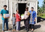 AKP Osben Samosir Didampingi Bhayangkari Tetap Semangat dan Rutin Berikan Bantuan Sembako Kepada Anak Yatim