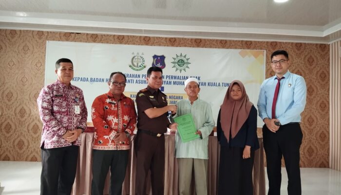Kejari Tanjung Jabung Barat Serahkan Penetapan Perwalian Anak Kepada Panti Asuhan Berbadan Hukum
