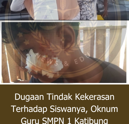 Dugaan Tindak Kekerasan Terhadap Siswanya, Oknum Guru SMPN 1 Katibung dilaporkan Orang Tua ke Polisi
