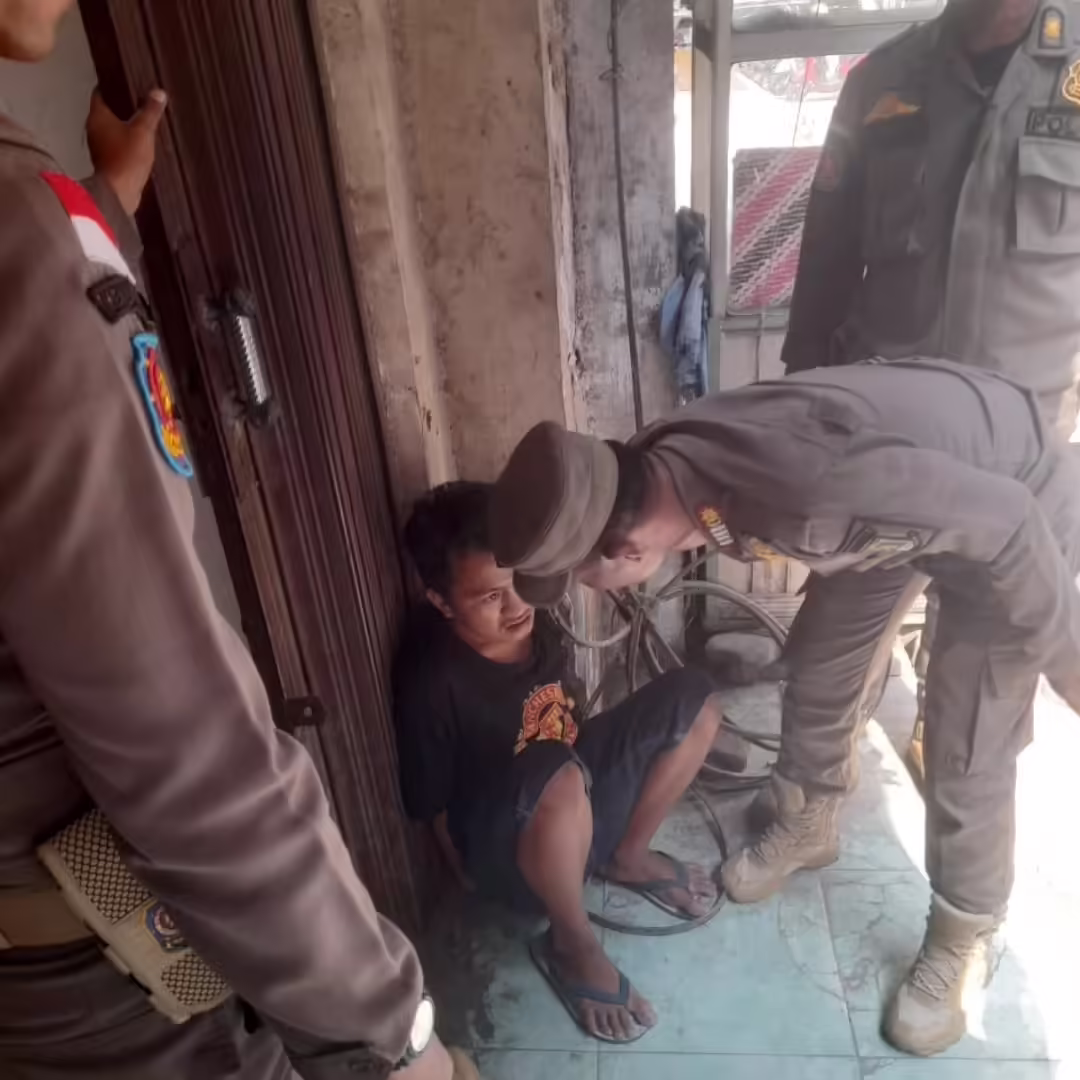 Dinilai Meresahkan, Satpol PP Kota Cilegon Amankan ODGJ di Jombang Wetan