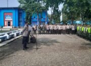 Polres Lebak Polda Banten Gelar Apel Pengamanan Kampanye Pasangan Cabup Cawabup Lebak 2024