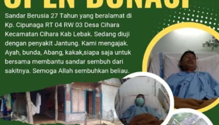 Warga Cihara Lebak Banten di Rawat RS Jantung Harapan Kita, Butuh Bantuan dan Uluran Tangan Para Donatur