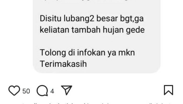 Dikeluhkan Masyarakat Lewat Medsos, Kapolsek Cikande Informasikan Jalan Rusak Ke BPJN Banten