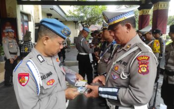 Propam Polres Gianyar Laksanakan Gaktibplin Kepada Personel Ops Keselamatan Agung 2025