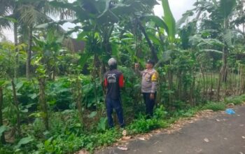 Bhabinkamtibmas Singakerta Dukung Petani Lokal, Sambangi Lahan Pertanian