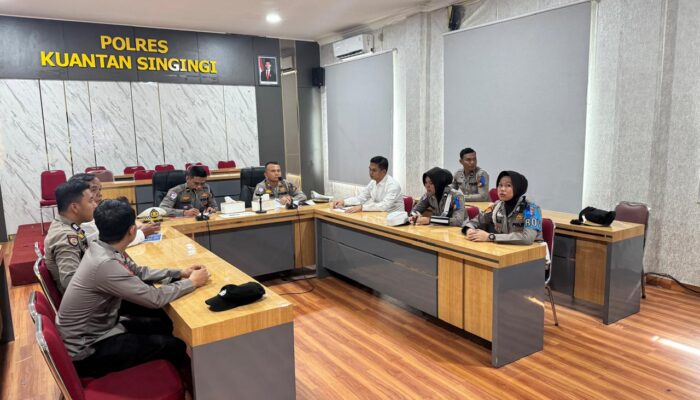 Polres Kuansing Gelar Anev Pertama Operasi Keselamatan Lancang Kuning 2025