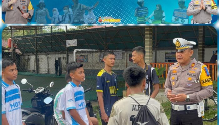 Ingatkan Pengendara Lebih Tertib, Satgas Preemtif Polres Kuansing Gencarkan Sosialisasi Operasi Keselamatan 2025