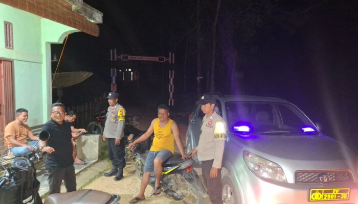 Polsek Jajaran Polres Kuansing Intensifkan Patroli KRYD Jaga Kamtibmas