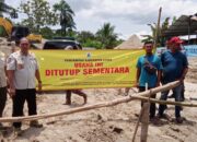 Tidak Berijin dan Melanggar K3, Satpol-PP Lebak Segel Stokfile Tanah Cadas