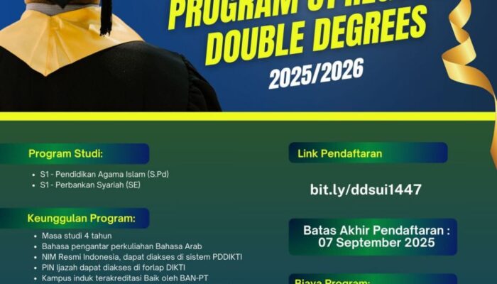 Safwa University of Indonesia Buka Pendaftaran Program S1 Reguler Double Degrees 2025/2026