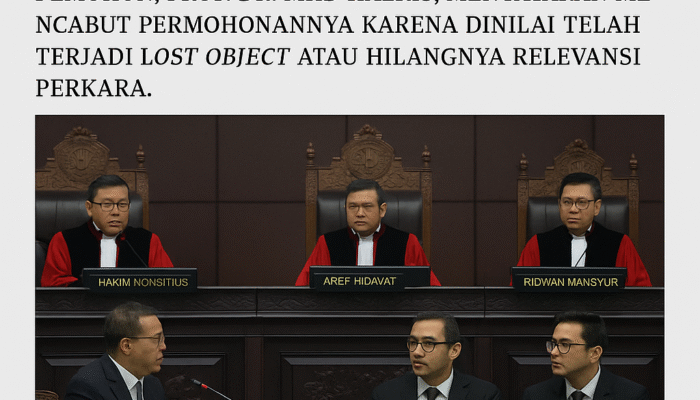 Permohonan Uji Materiil UU TNI Dicabut, Mahkamah Konstitusi Hentikan Pemeriksaan Perkara Nomor 33/PUU-XXIII/2025