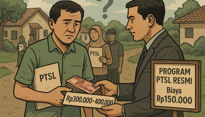 Diduga Ada Pungutan Rp300–400 Ribu di Program PTSL Desa Sindangratu