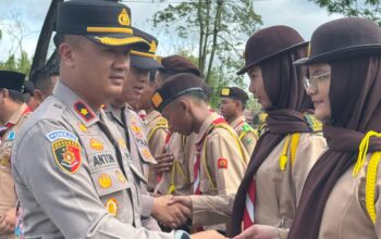 Apel Pelepasan Kontingen Pramuka Kwarcab Bengkalis Menuju Jambore Karhutla Riau 2025 Berlangsung Khidmat