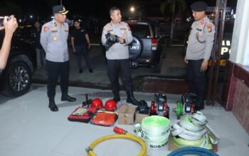 AKBP Farouk Lepas Kontingen Inhil Jambore Karhutla Provinsi Riau