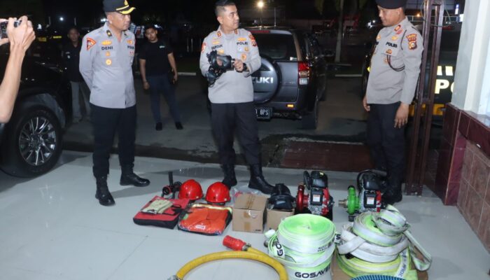 AKBP Farouk Lepas Kontingen Inhil Jambore Karhutla Provinsi Riau