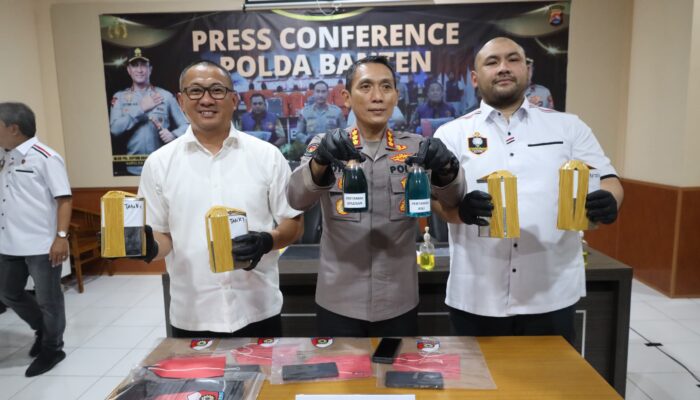 Ditreskrimsus Polda Banten Tangkap Pelaku Oplos Pertamax di SPBU Ciceri