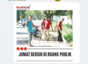 Pegawai Dinkes Cilegon Turut Sukseskan Jumat Bersih, di Sepanjang Jalan Protokol