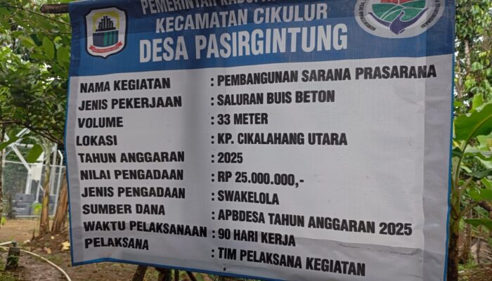 Kepala Desa Pasirgintung Diduga Langgar UU Nomor 12 Tahun 2019 Terkait Tugas Pokok dan Kewenangan TPK