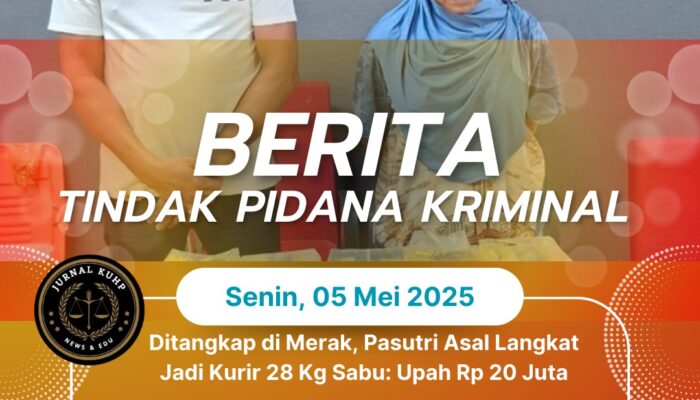 Ditangkap di Merak, Pasutri Asal Langkat Jadi Kurir 28 Kg Sabu: Upah Rp 20 Juta