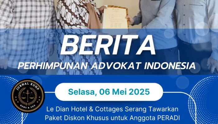 Le Dian Hotel & Cottages Serang Tawarkan Paket Diskon Khusus untuk Anggota PERADI