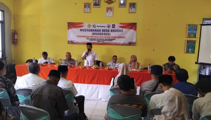 Pemdes Jagabaya Gelar Musdesus Pembentukan Koperasi Merah Putih Bersahaja