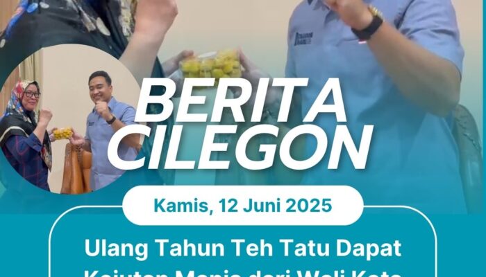 Ulang Tahun Teh Tatu Dapat Kejutan Manis dari Wali Kota Cilegon, H. Robinsar