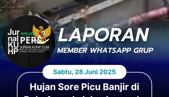 Hujan Sore Picu Banjir di Pulo Ampel, Jalan Lumpuh, Motor Hanyut