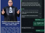 Ketua Umum Feradi WPI Donny Andretti SH.,S.KOM.,M.KOM.,C.MD Selaku Kuasa hukum Patroli86 Mengecam Keras Orang Yang Tak Dikenal Mengintimidasi Admin Media Patroli86