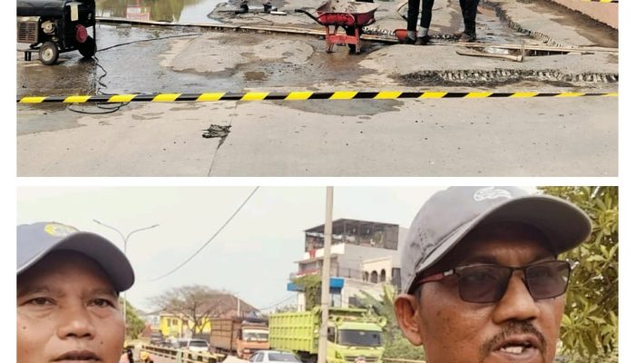 Paguyuban Galian Lingkar Selatan (PGLS) Terus lakukan Perbaiki Jalan Rusak di Lingkar Selatan Cilegon