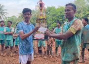 Turnamen Sepak Bola Antara RT Di desa Cigoong utara Kacmatan Cikulur, meriah