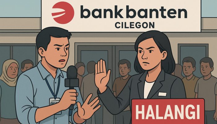 Bank Banten Cabang Cilegon Diduga Halangi Wartawan JURNALKUHP.COM Liput Penyaluran Bansos