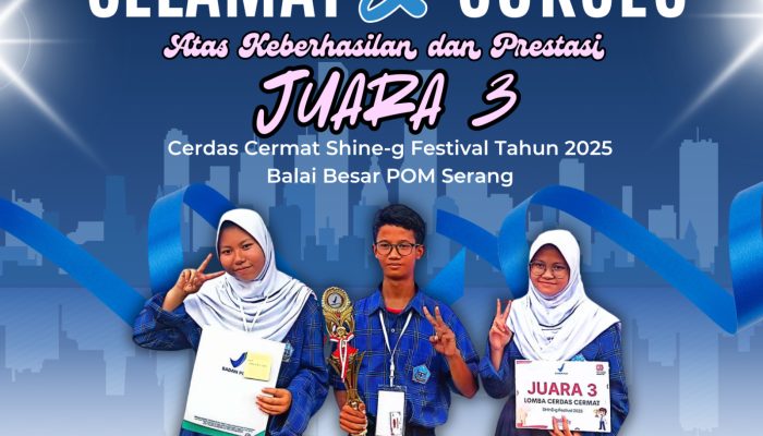 Kota Cilegon Raih Juara 3 Cerdas Cermat di Shine-G Festival 2025 Di BPOM Serang
