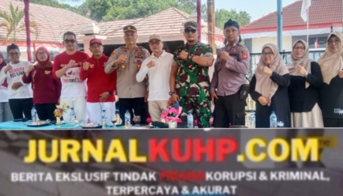 Kacamat Cikulur Kabupaten Lebak adakan Lomba Gerak Jalan menyambut HUT RI ke-80. 