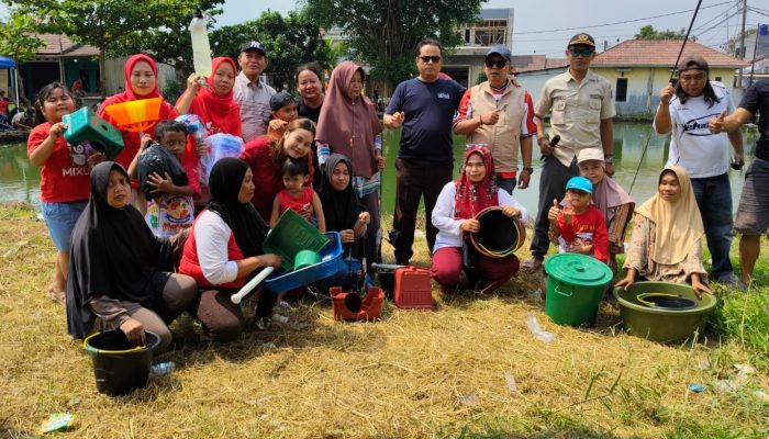 Menyambut HUT RI ke-80 Warga Perumahan Metropolis Resident Adakan Lomba Mancing ikan Lele 
