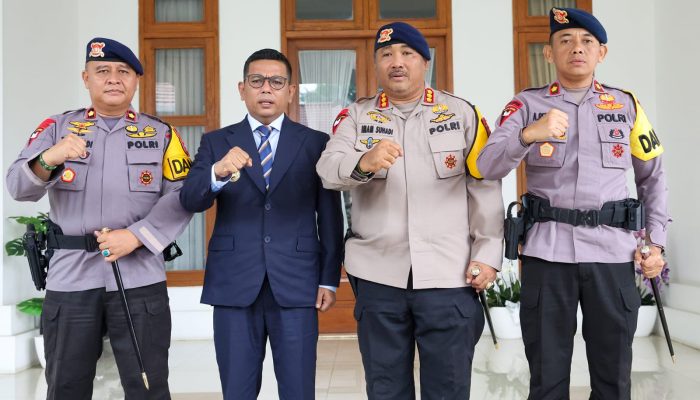 Gubernur Andra Soni dan Dansat Brimob Polda Banten Perkuat Sinergi Pemeliharaan Keamanan