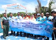 Gubernur Andra Soni Pimpin Konservasi Laut dan Pengayaan Terumbu Karang di Carita