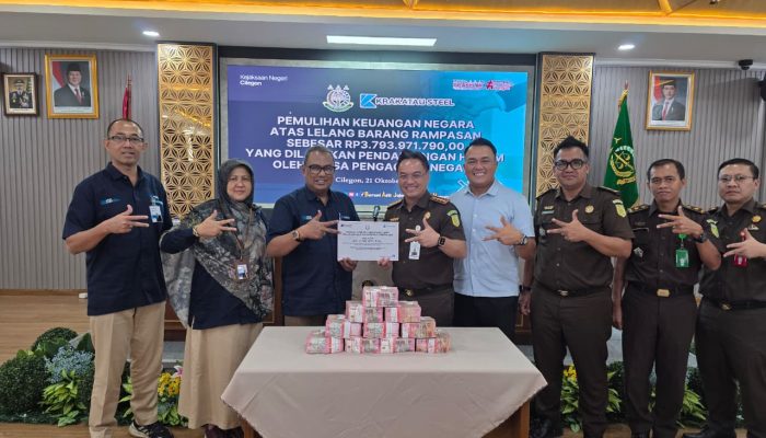 Kejari Cilegon Berhasil Pulihkan Keuangan Negara Rp 3,79 Miliar  dari Aset Rampasan Korupsi Melalui Pendampingan Hukum