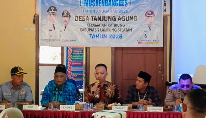 Pemerintah Desa Tanjung Agung Gelar Musrenbangdes 2026, Warga Antusias Sampaikan Usulan Pembangunan