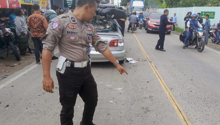 Kecelakaan di Jalan Raya Ramanuju Ciwandan, Satu Pengendara Tewas di Tempat